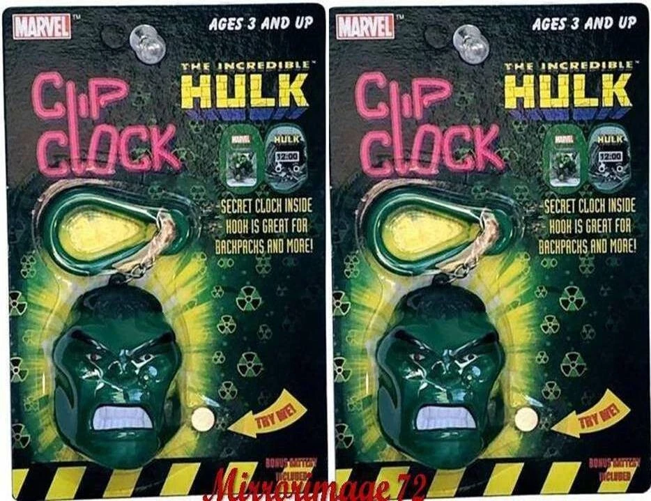 2003 Marvel Heroes The Incredible Hulk Clip Clock