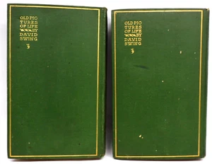 Antique David Swing Essays Old Pictures Of Life 2 Volumes 1st Edition 1894 HC - Picture 1 of 16