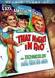 THAT NIGHT IN RIO DVD Alice Faye Don Ameche Irving Cummings New Sealed UK R2