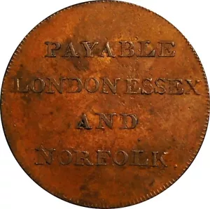 MIDDLESEX, London & Norfolk Halfpenny. DH 924 - Picture 1 of 2
