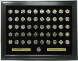 50 STATE QUARTERS COINS (NOT INCLUDED) SERIES 1 WALL DISPLAY PICTURE FRAME 16x12 - Picture 1 of 4