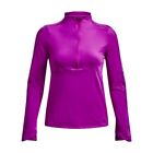 Under Armour Womens UA Train Cold Weather Half Zip Top in Purple Size 12 M