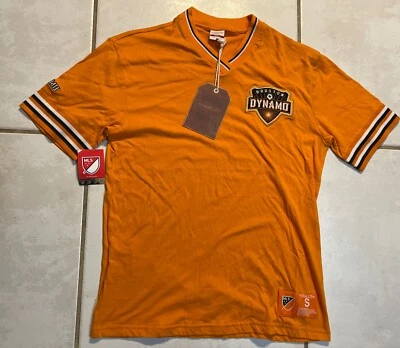NWT MITCHELL & NESS Houston Dynamo MLS VINTAGE TEE Shirt Men's Small - Image 1 of 4