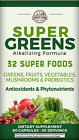 Super Greens Vegicaps, 32 Super Foods, Whole Food Supplement, 60 Count