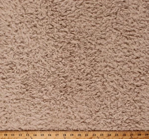  60" Luxury Faux Fur Cream Acrylic Blend Fabric by the Yard A614.10 - Picture 1 of 1