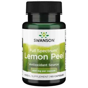 Swanson Full Spectrum Lemon Peel 400 mg 60 Capsules - Picture 1 of 1