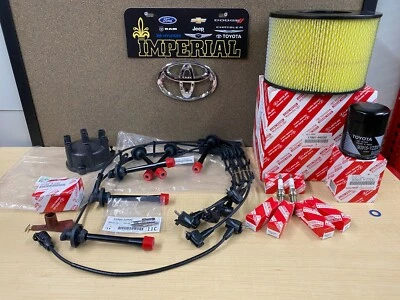 1993-1997 TOYOTA LAND CRUISER IN-LINE 6 OEM TUNE UP KIT WITH SPARK PLUGS WIRES - Image 1 of 4