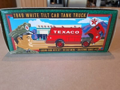 Camión cisterna ERTL Collectibles 1949 cabina inclinable blanca Texas nuevo en caja con precio Foto 1 de 4