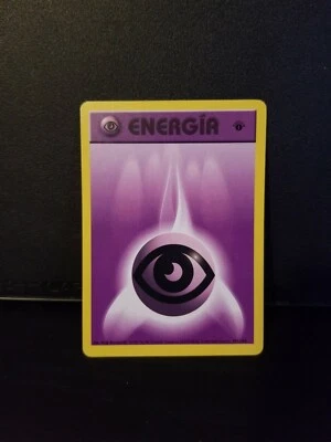 1st Edition Spanish Psychic Energy 101/102 Base Set - Pokemon Card - NM - Image 1 of 4