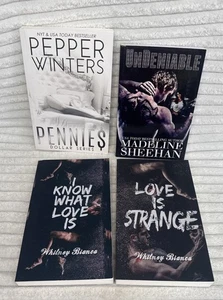Dark Romance Bundle x4 Paperbacks Pepper Winters Madeline Sheehan Never Read - Imagen 1 de 22