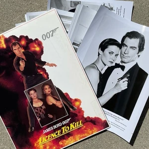 007 James Bond License to Kill 1989 United Artists Press Packet Folder Photos - Picture 1 of 10
