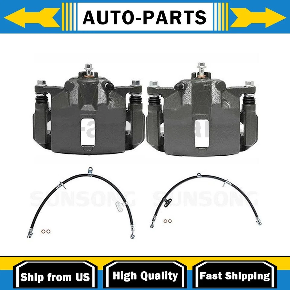 Front Brake Calipers Front Brake Hoses Line Fits 1991 Acura Legend - Image 1 of 4