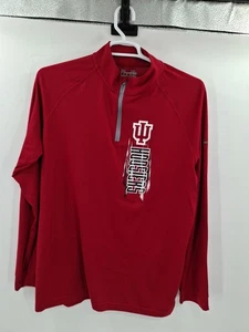 Indiana Hoosiers Under Armour Mens XL Loose Quarter Zip Pullover Sweater - Picture 1 of 8