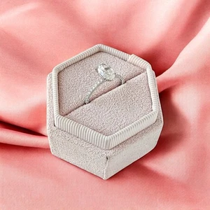 Solid 950 Platinum Semi Mount Setting 0.30 Ct Diamond Oval Cut Engagement Ring - Picture 1 of 11