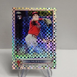 SIMON MUZZIOTTI Philadelphia Phillies 2022 Topps Chrome Fractor AUTO RC /125 - Picture 1 of 2