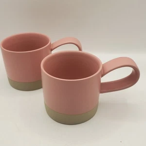 Lund London Espresso Mugs X2 Dusty Pink Excellent Condition - Picture 1 of 14