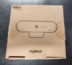**FABRYCZNIE NOWA** Logitech Brio 4K Pro Kamera internetowa Ultra HD Video & HDR 960-001105 - Zdjęcie 1 z 5