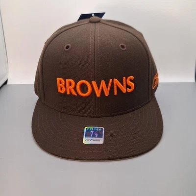 Chapéu ajustável Cleveland Browns NFL Reebok 7 1/8 marrom boné lã Y2K  - Imagem 1 de 4