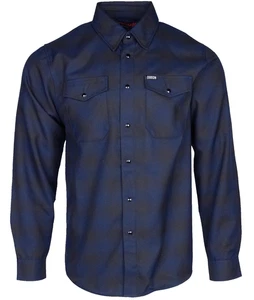 Camisa a Presión DIXXON Franela "Medianoche 2023" Para Hombre MEDIANA 10 AÑOS Azul Negro - Imagen 1 de 10