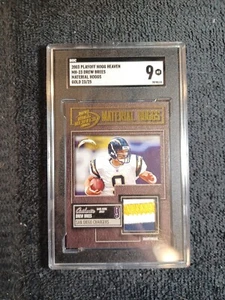 2003 DREW BREES *23/25* SGC 9 MT Patch Playoff Hogg Heaven #MH-23 ~1stB - Picture 1 of 5