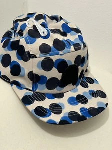 Ted Baker Baseballkappe mittelblau gepunktet Baumwolle Größe Medium/Large 60 cm neu mit Etikett - Bild 1 von 12