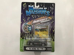 MUSCLE MACHINE DIE CAST IMPORT 2002 ACURA RSX TYPE S SILVER GRAY 1:64 Scale - Picture 1 of 2