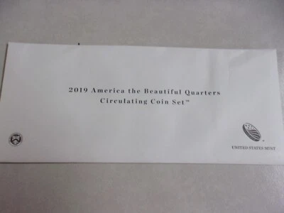 2019 AMERICA THE BEAUTIFUL QUARTERS CIRCULATING 10 COIN SET. US MINT - Image 1 of 4