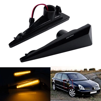 Gelb LED Blinker Seitenblinker Schwarz Linse Für Renault Wind Megane 2 Espace 4 - Bild 1 von 4