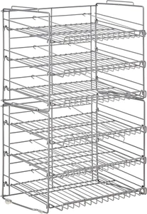 Porta Lattine Porta Alimenti Cucina Dispensa Organizer Scaffale Portaoggetti Resistente Filo Acciaio - Foto 1 di 5