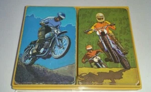 RARE HALLMARK MOTOCROSS DIRT BIKE MOTORCYCLE POKER BRIDGE PLAYING CARDS - COOL ! - Picture 1 of 7