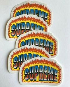 Supreme Chrome Sticker Orange 100% Authentic FW20 Season - Picture 1 of 2