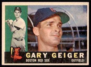 1960 Topps Gary Geiger  VG+ Boston Red Sox #184