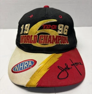 John Force 6 Time NHRA Winston Drag Racing Champion Hat - Late 90’s Vintage - Picture 1 of 6