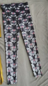 Disney Youth Leggings Mickey Union Jack Small 675dis - Picture 1 of 8