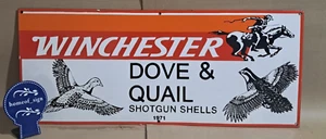 Winchester Porcelain Enamel Sign 36 x 15 Inches - Picture 1 of 5