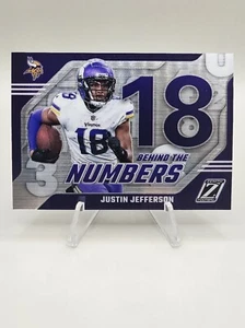 2023 Panini Zenith - Behind The Numbers Silver #19 Justin Jefferson 💥  - Picture 1 of 2