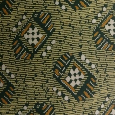 Corbata de seda verde naranja Foulard KRIZIA Foto 1 de 4