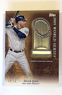2023 Topps Update DEREK JETER /75 🔥Commemorative World Series Medallion PTM-DJ - Image 1 of 3