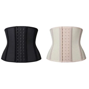 YIANNA Women's Waist Trainer Underbust Latex Sport Girdle Corsets Cincher (B28) - Picture 1 of 16