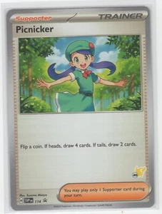 Pokemon Scarlet & Violet Black Star Promo - Picnicker SVP 114 Pikachu Stamp #46 - Picture 1 of 1