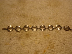 Vintage Mexico 925 silver linked bracelet TV-142 - Picture 1 of 10