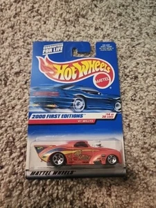 2000 Hot Wheels First Editions '41 Willys Wild Willy Orange Car #14/36 - Picture 1 of 6