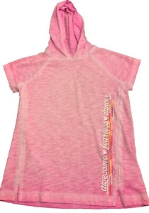 So Brand Girl's 12 Pink Short Sleeve Tee Shirt Hoodie Dance Active Gymnastics - Picture 1 of 8