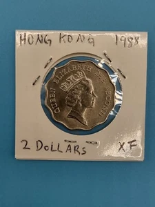 Hong Kong 1988 $2 Coin - Circulated - Picture 1 of 2