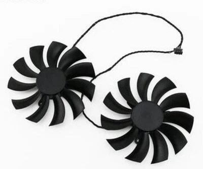 Pair Fans Cooling Fan For EVGA GeForce GTX 1080 1070 1070Ti ACX3 PLD10015B12H - Image 1 of 4
