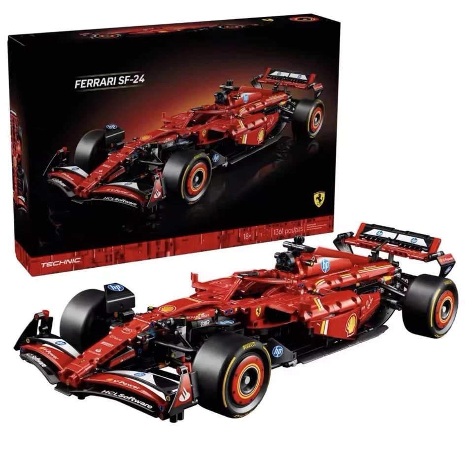Technic Monoposto F1 Ferrari SF-24 Modello di Auto Formula1 NO SCATOLA - Immagine 1 di 4