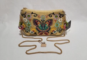 MARY FRANCES CROSSBODY BEADED PURSE FRESH AND FLIGHTY BUTTERFLY S002-358 - Picture 1 of 17