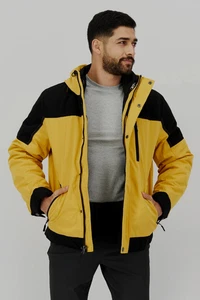 $250 Club Room Men's 3-1 Hooded Jacket Coat | Yellow | M - Picture 1 of 4