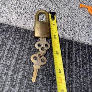 Antique Vintage Key Eagle Lock Co PRRC 2" Patent July 26 1898 In Box - Picture 1 of 4