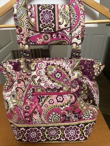 Vera Bradley Very Berry Paisley Pink Toggle Shoulder Tote Bag Purse & Wallet - Picture 1 of 24